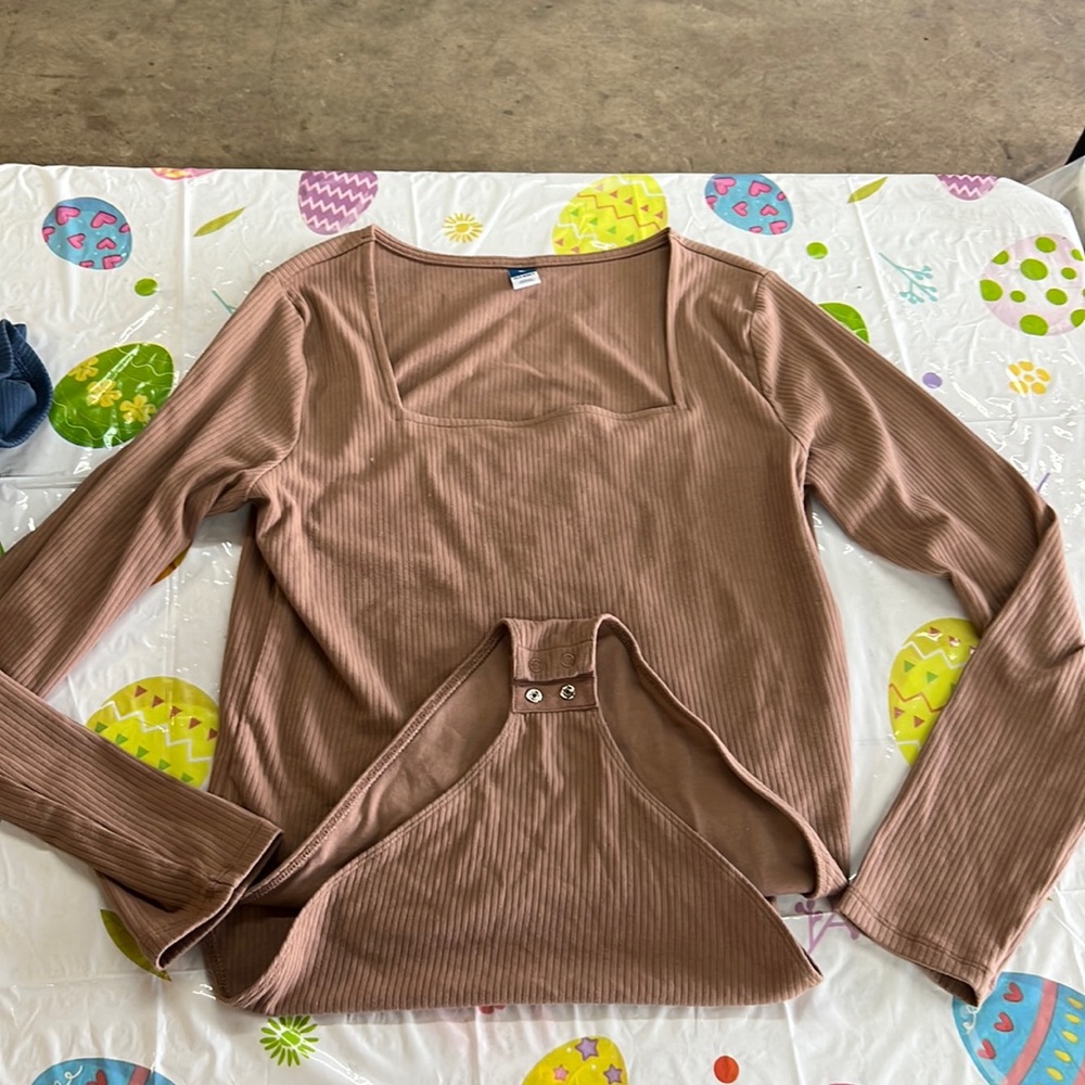 Old navy long sleeve square neck body suit